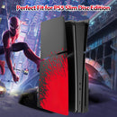 Compra un set de cubiertas frontales negro y rojo para reparaciones de PlayStation 5 Slim en Guatemala.