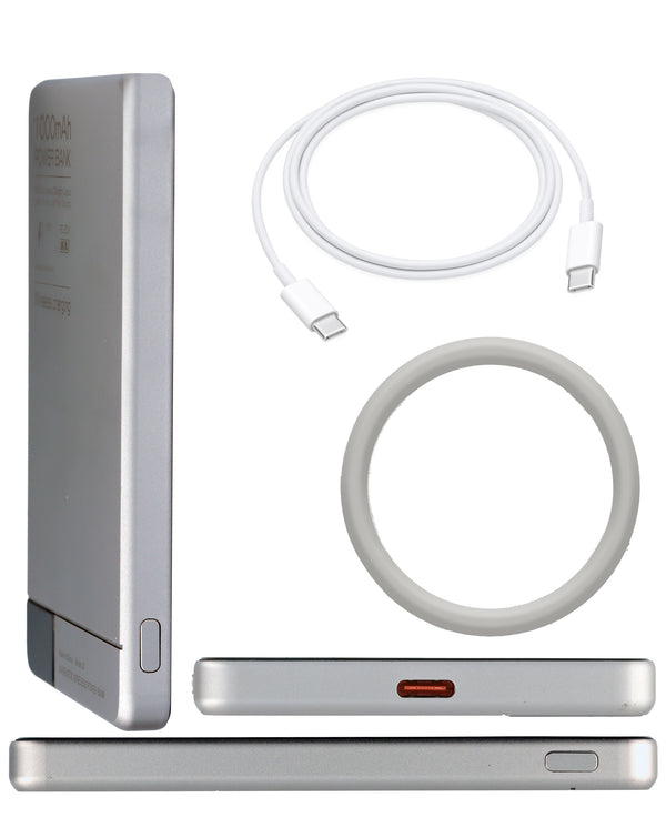 Encuentra la batería Q1 Magnetic 15W Wireless 20W PD USB-C de 10000mAh en Guatemala, ideal para mayoristas de power banks y reparaciones de dispositivos electrónicos.