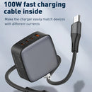 Cargador super rapido GaN LDNIO USB C+C+C+A (100W)
