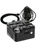 Cámara industrial QianLi AI 4K, lente plateada, puertos HDMI y USB, perfecta para inspección electrónica con SlowBack.