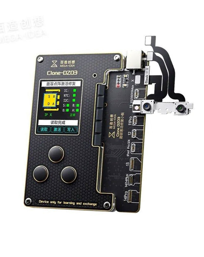 Encuentra en Guatemala el QianLi Mega-Idea 4 en 1 DZ03 Clone para reparación de batería y placa, programador de matriz de puntos y True Tone.