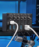 Dock de energía QianLi HAC6, concentrador USB de escritorio con 6 interruptores individuales para reparación de placas base.