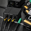 Adaptador QianLi H3T SlowBack para estación de soldadura triple canal, con conectores para herramientas de soldar.