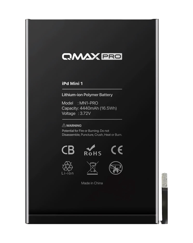 Encuentra la mejor batería QMAX para iPad Mini 1 en Guatemala en nuestro taller de reparaciones de componentes para iPad.