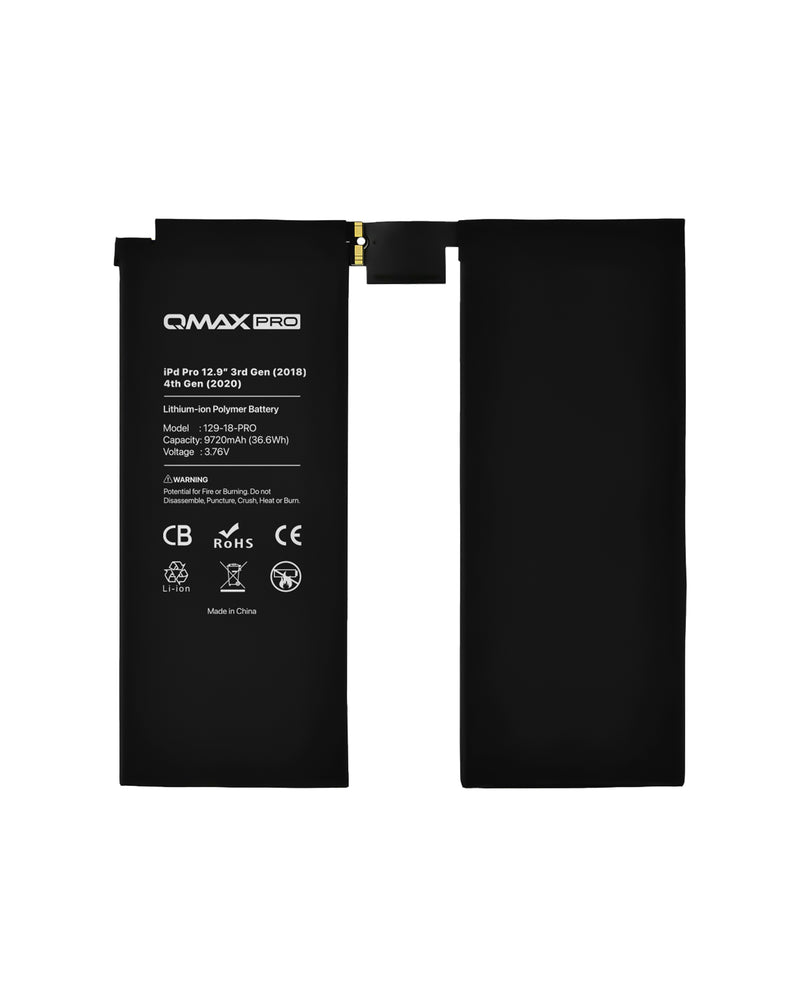 Reparación de batería para iPad Pro 12.9 (3rd-4th Gen / 2018/2020) en Guatemala con baterías originales QMAX.
