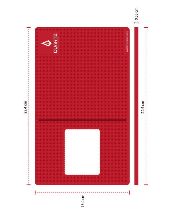 Compra la alfombrilla de silicona antideslizante QUARTZ (RED) en Guatemala para mantener tus objetos en su lugar de forma segura.