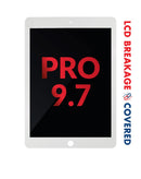 Reparación de pantalla Quantum+ para iPad Pro 9.7 en Guatemala, disponible en color blanco.