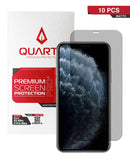 Compra al por mayor un pack de 10 tapas traseras de vidrio templado mate QUARTZ para iPhone XS Max / 11 Pro Max en Guatemala.