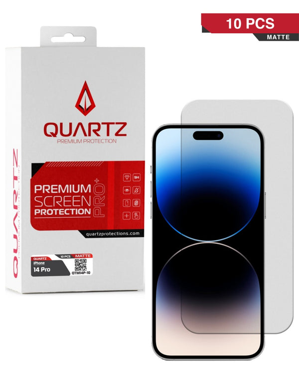 Encuentra la mejor tapa trasera de Quartz mate templado para iPhone 14 Pro en Guatemala.