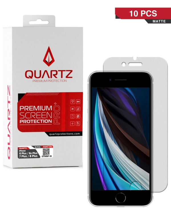 Protector de pantalla de vidrio templado matte para iPhone 8 Plus / 7 Plus / 6s Plus / 6 Plus en Guatemala, venta al por mayor (Paquete de 10).