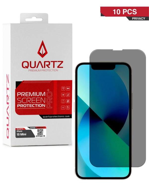 Protector de pantalla de vidrio templado QUARTZ para iPhone 13 Mini en Guatemala.