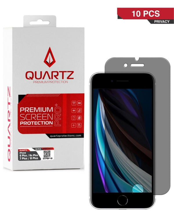 Protector de pantalla de vidrio templado de privacidad QUARTZ para iPhone 8 Plus/7 Plus/6s Plus/6 Plus en Guatemala.