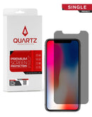 Protégete con un vidrio templado de privacidad QUARTZ para iPhone X/XS/11 Pro en Guatemala.