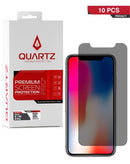 Protector de pantalla Privacy QUARTZ vidrio templado en Guatemala para mayoristas y reparaciones de celulares.