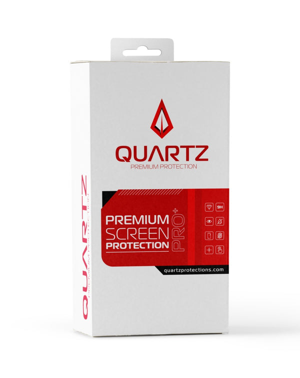 Protector de pantalla vidrio templado matte QUARTZ para iPhone 15/15 Pro en Guatemala, compra al mayoreo en tiendas especializadas de reparaciones.