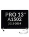 Reparación de pantalla para MacBook Pro Retina 13 (A1502 / Mid 2014 / Late 2013) en Guatemala.