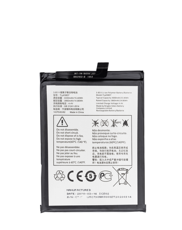 Reparación de batería para T-Mobile Revvl 4 Plus (5062) / Alcatel 3X (5061) en Guatemala.