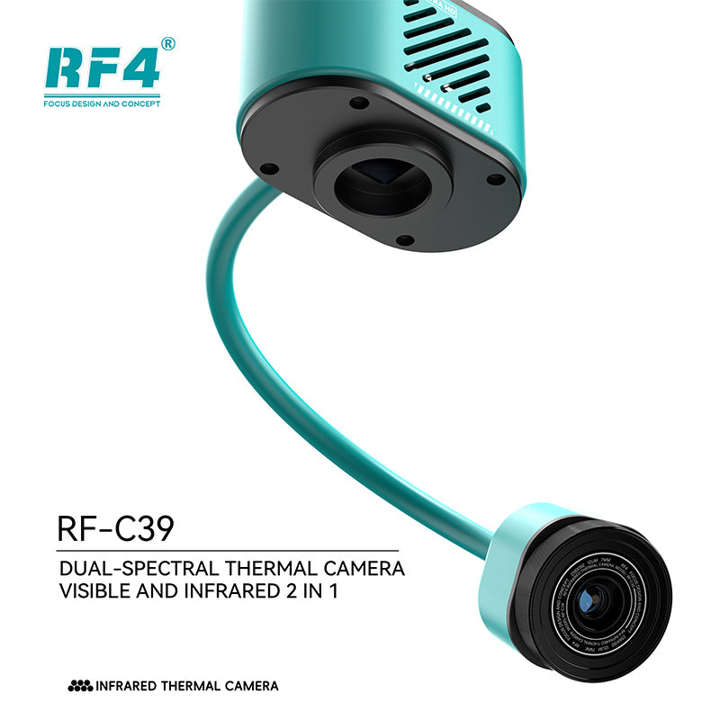 Encuentra el Microscopio trinocular estéreo RF4 RF-C39 con cámara 4K y cámara térmica en Guatemala para profesionales y mayoristas de laboratorios.