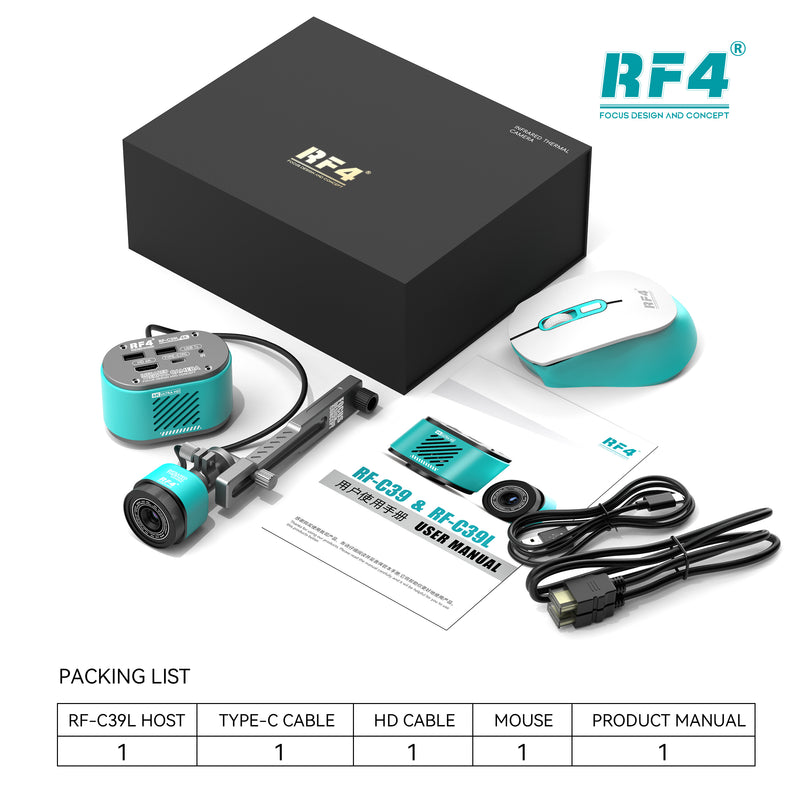 Venta de cámara térmica RF4 RF-C39L 2-en-1 con tecnología dual-espectral en Guatemala para aplicaciones industriales y de seguridad.