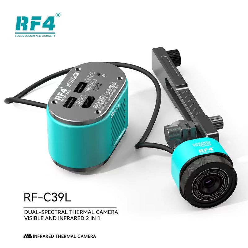 Venta de cámara térmica RF4 RF-C39L 2-en-1 con tecnología dual-espectral en Guatemala para aplicaciones industriales y de seguridad.