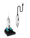 Máquina removedora de pegamento RF4 GR3S con base de carga, ideal para reparaciones de LCD y pantallas.