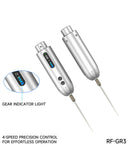 Máquina removedora de pegamento RF4 GR3S con base de carga, ideal para reparaciones de LCD y pantallas.