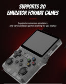 Consola portátil retro All In One negra con 40000+ juegos, 128GB, diseño ergonómico SlowBack.