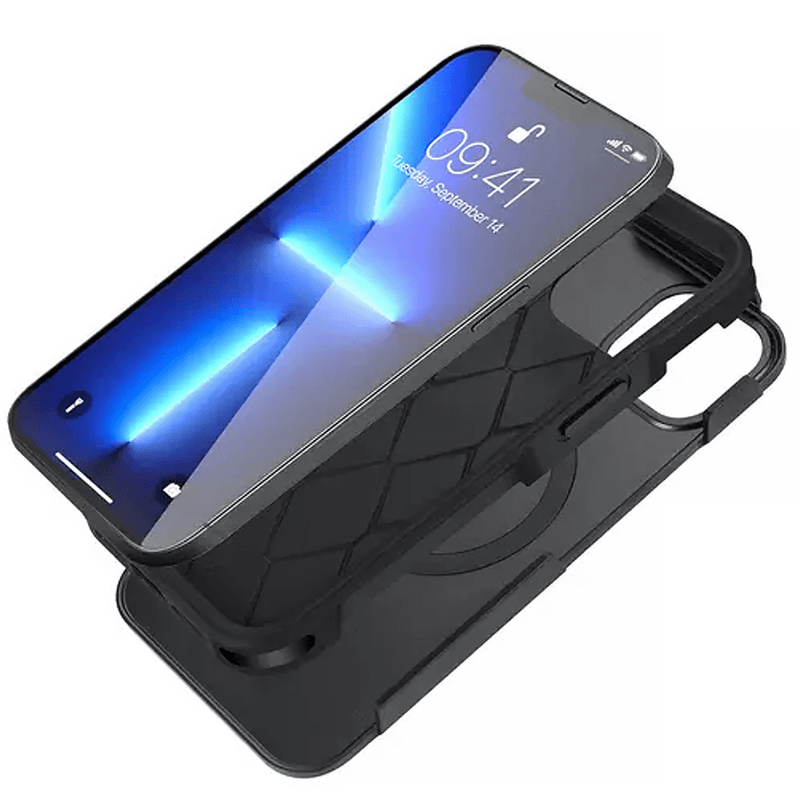 Protege tu iPhone 13 Mini con el resistente case Msafe REDPEPPER en Guatemala, disponible en nuestro taller de reparaciones.