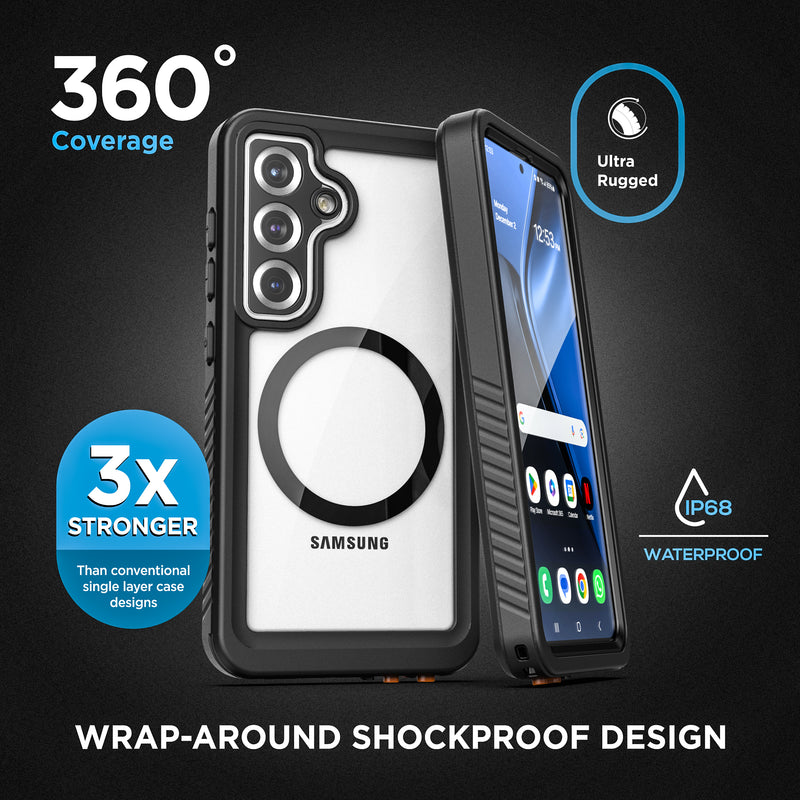 Protege tu Galaxy S25 con el case resistente al agua REDPEPPER FS Series en Guatemala.