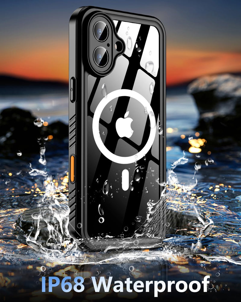 Encuentra la mejor funda iPhone 16 Plus Magsafe MFS Series waterproof en Guatemala en SlowBack, distribuidor autorizado de fundas híbridas.