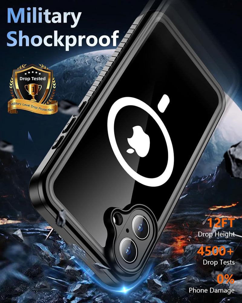 Encuentra la mejor funda iPhone 16 Plus Magsafe MFS Series waterproof en Guatemala en SlowBack, distribuidor autorizado de fundas híbridas.