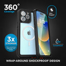 Protege tu iPhone 16 Pro con una tapa trasera híbrida waterproof de la serie MFS con Magsafe en Guatemala.