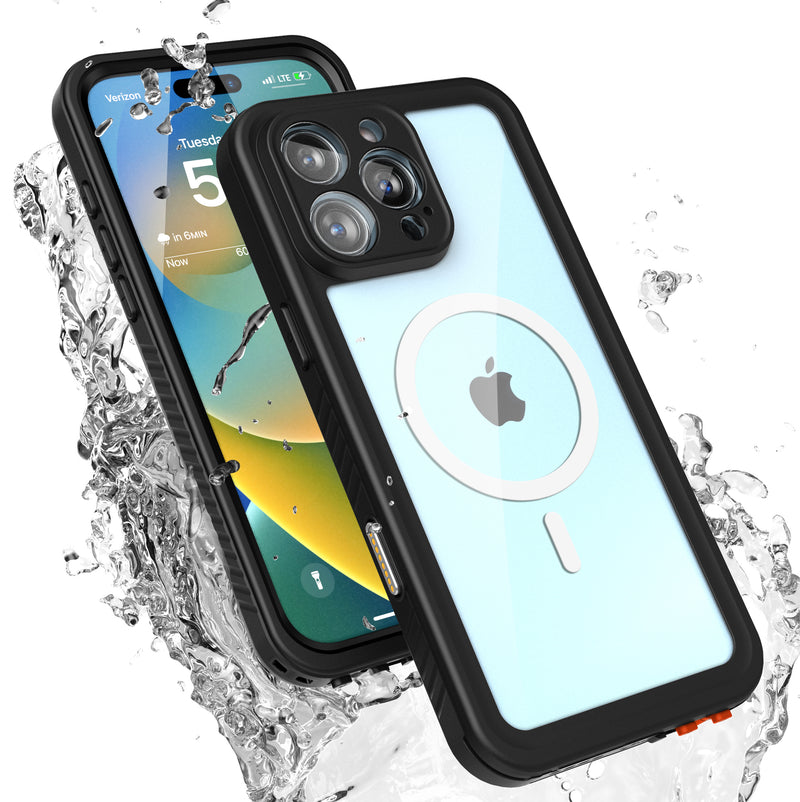 Protege tu iPhone 16 Pro con una tapa trasera híbrida waterproof de la serie MFS con Magsafe en Guatemala.