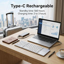 Teclado plegable Bluetooth 63 teclas con touchpad (Plateado)
