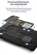 Plataforma 4 en 1 de reballing de marco intermedio QianLi para reparaciones de iPhone en Guatemala.