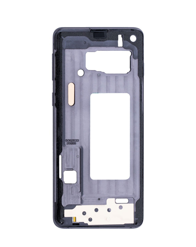 Compra la carcasa intermedia negra para Samsung Galaxy S10 en Guatemala, perfecta para reparaciones y cambios de carcasa.