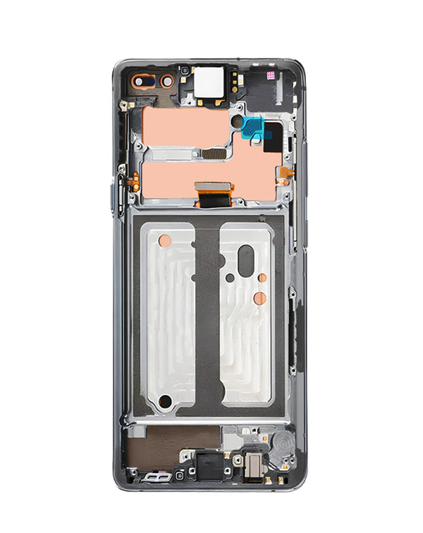 Reparación de pantalla original con marco Galaxy S10 5G G977 en Guatemala.