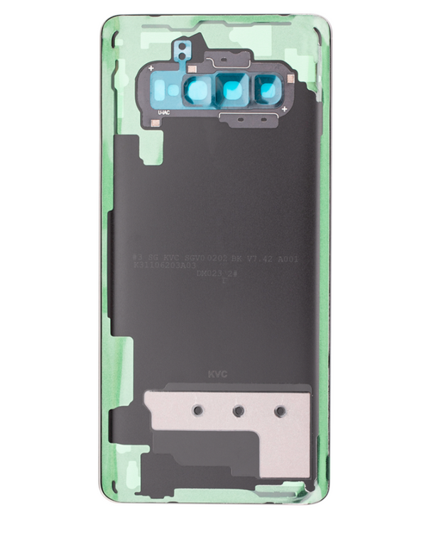 Tapa trasera con lente de cámara y adhesivo Samsung Galaxy S10 5G G977 (MAJESTIC BLACK) en Guatemala, venta al por mayor de repuestos para reparación de teléfonos Samsung Galaxy.