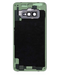 Tapa trasera Samsung Galaxy S10E con lente de cámara y adhesivo en color amarillo disponible en Guatemala para reparaciones.