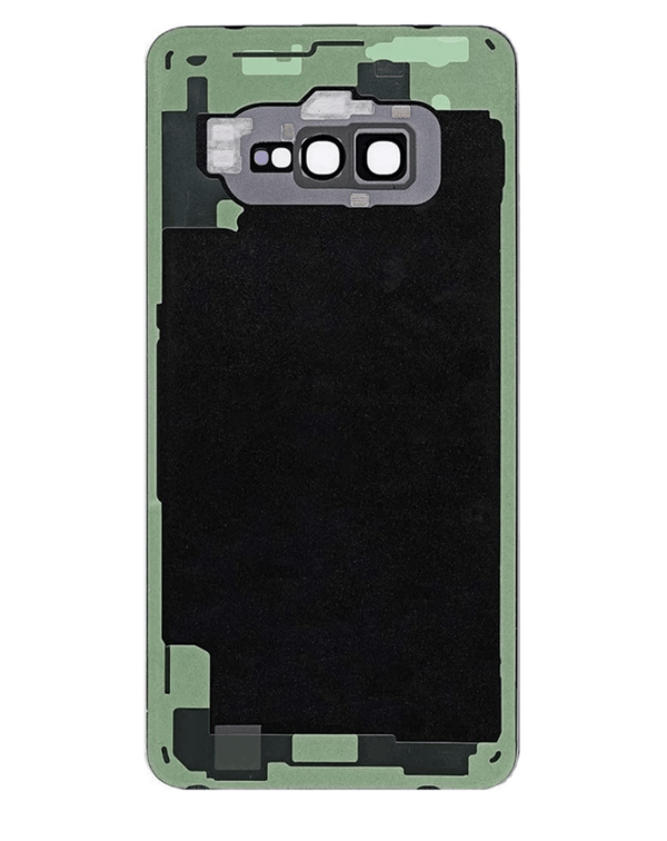 Encuentra tapa trasera con lente de cámara y adhesivo para Samsung Galaxy S10E en Guatemala.