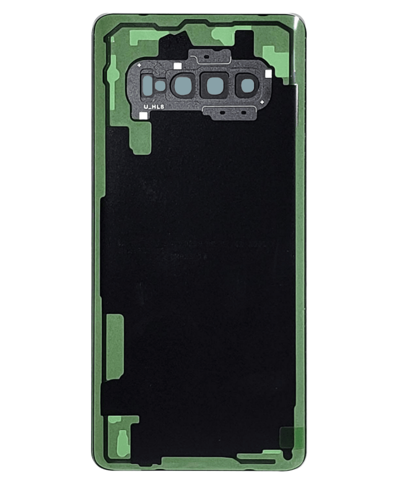Tapa trasera con lente de cámara y adhesivo para Galaxy S10 Plus en Guatemala, disponible en BajoPPLCD para reparaciones de Samsung.