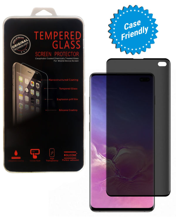 Protector de pantalla de vidrio templado de privacidad para Samsung Galaxy S10 Plus en Guatemala.