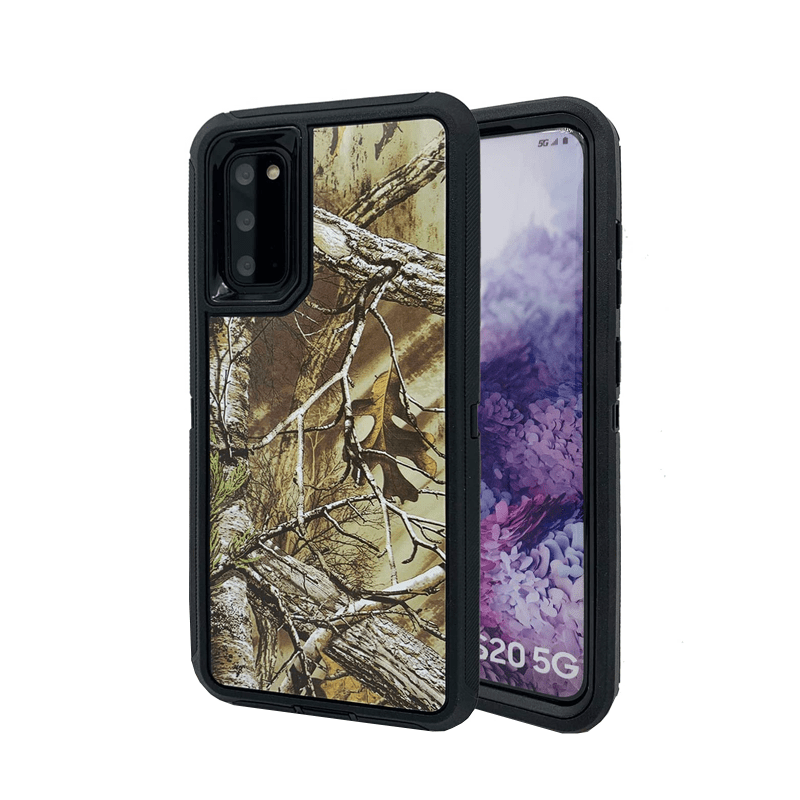 Protege tu Samsung Galaxy S20 Ultra con la funda heavy duty CAMO BLACK en Guatemala.