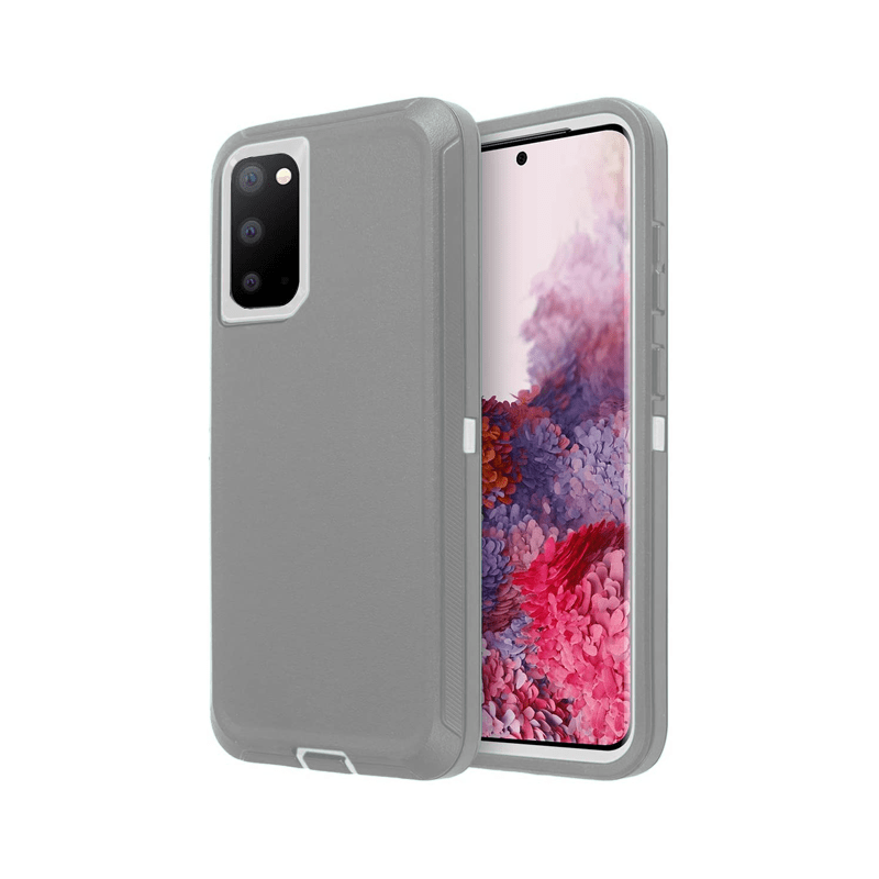 Encuentra los mejores cases resistentes para tu Galaxy S20 Ultra en Guatemala, disponibles en color Dark Gray & White.
