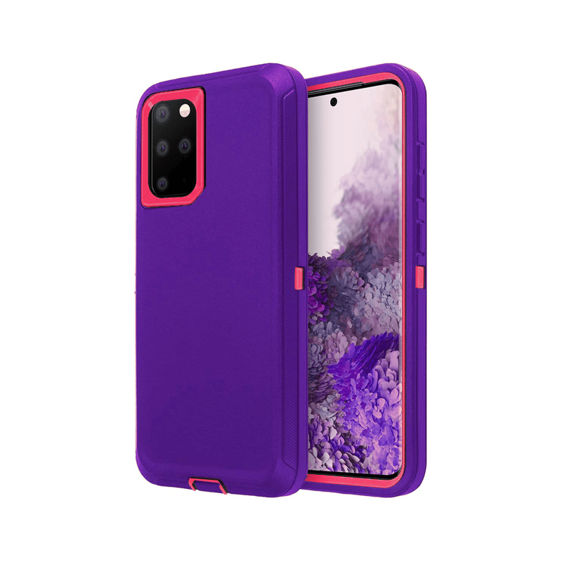 Encuentra la mejor funda heavy duty para Samsung Galaxy S20 Ultra en Guatemala con colores DARK PURPLE & HOT PINK.