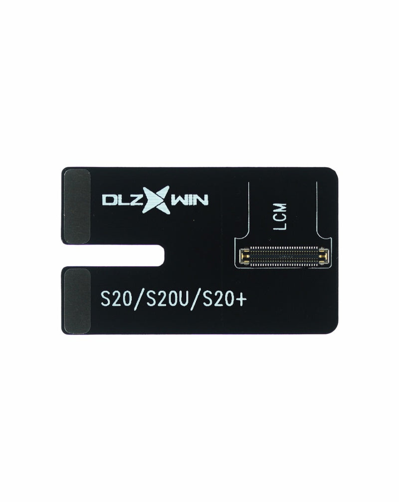 Encuentra el cable flex DLZ XWIN Tester para TestBox S300/S800 en Guatemala para reparaciones de Galaxy S20 en talleres especializados.