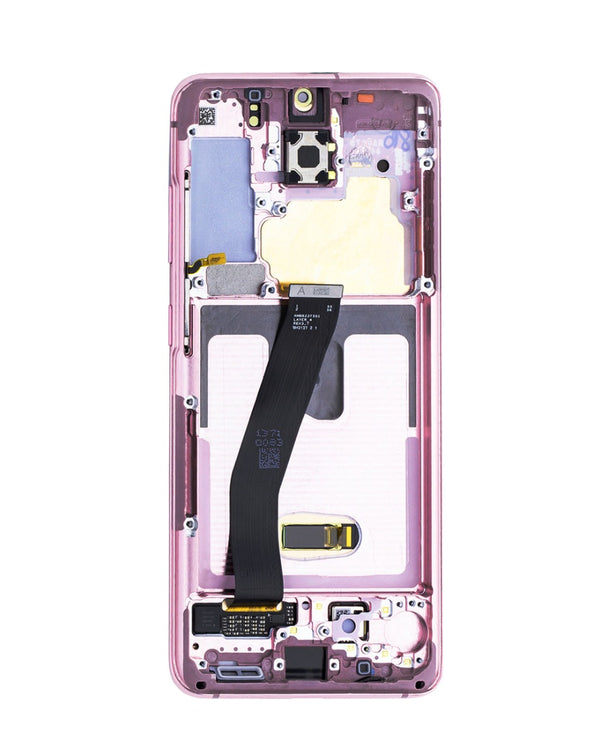 Reparación de pantalla OLED con marco Galaxy S20 en Guatemala, disponible para mayoristas y talleres de reparación.