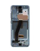 Pantalla con marco original para Samsung Galaxy S20 (G980 / G981) en Guatemala, disponible en color Cloud Blue.