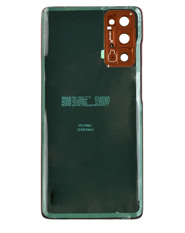 Encuentra la tapa trasera con lente de cámara y adhesivo para Galaxy S20 FE en Guatemala, disponibles en color Cloud Orange.