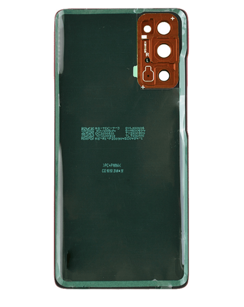 Encuentra la tapa trasera con lente de cámara y adhesivo para Galaxy S20 FE en Guatemala, disponibles en color Cloud Orange.
